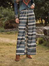 LanaWest Women's Striped Drawstring Waist Wide Leg Loose Casual Sweatpants